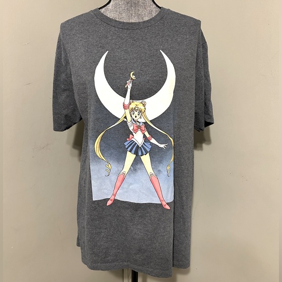 Sailor Moon Graphic Shirt Sleeve T Shirt Size L - Picture 1 of 4